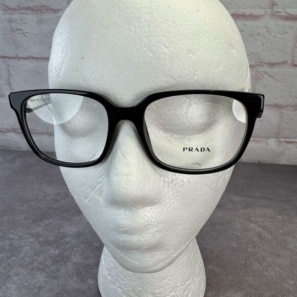 PRADA PR 17ZV 1AB1O1 Black Demo Lens 52 mm Women's Eyeglasses - Picture 3 of 11